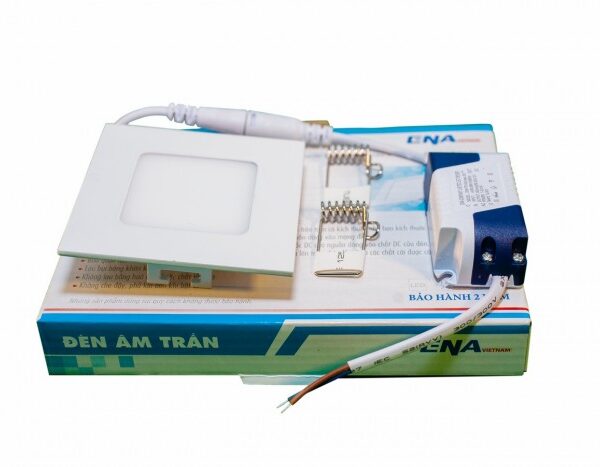 Đèn âm trần siêu mỏng vuông 6W