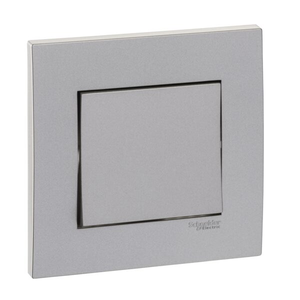 KB31_AS Công tắc đơn 2 chiều màu xám bạc Vivace Schneider
