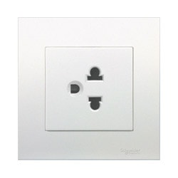 KB426UEST_AS Ổ cắm đơn 3 chấu màu xám bạc Vivace Schneider